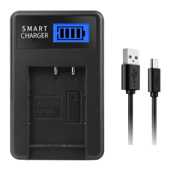 NPBX1 Kamera Batteri LCD USB Lader for Cyber shot DSCRX100/DSCRX100II,/DSCRX100III Kameraer Bærbar og Praktisk