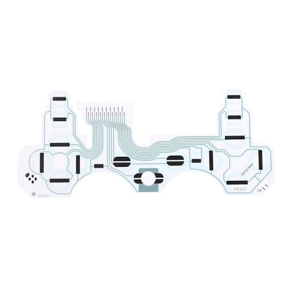 Kretskortsfilm Knappband Ledande Tangentbord Flex SA1Q160A Ersättning för PS3 Vibrationshandtag Kontrollertillbehör