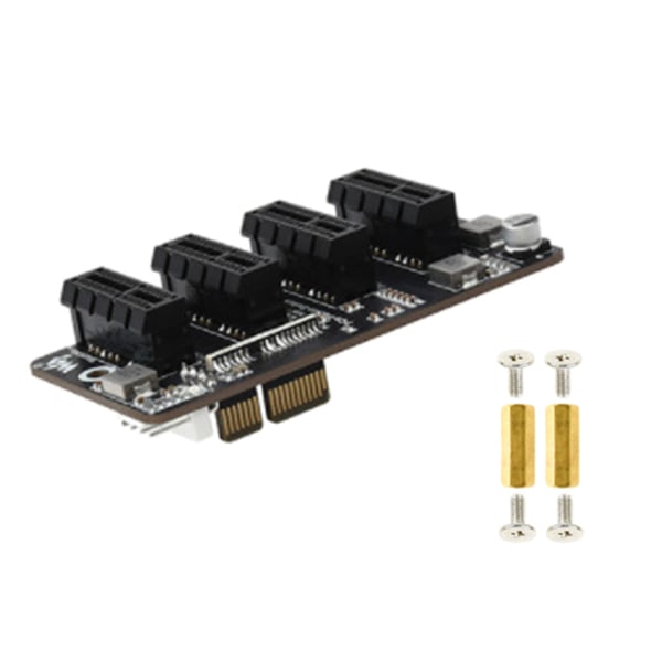 Mini Base Board för Raspberry Pi datormodul 4 CM4 Onboard PCIE 2 Gen 4 Ways Connector ASM1184 Advanced Chip