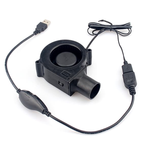 7530 5V USB Bærbar BBQ-blæser til picnic camping luftturboblæser justerbar hastighed