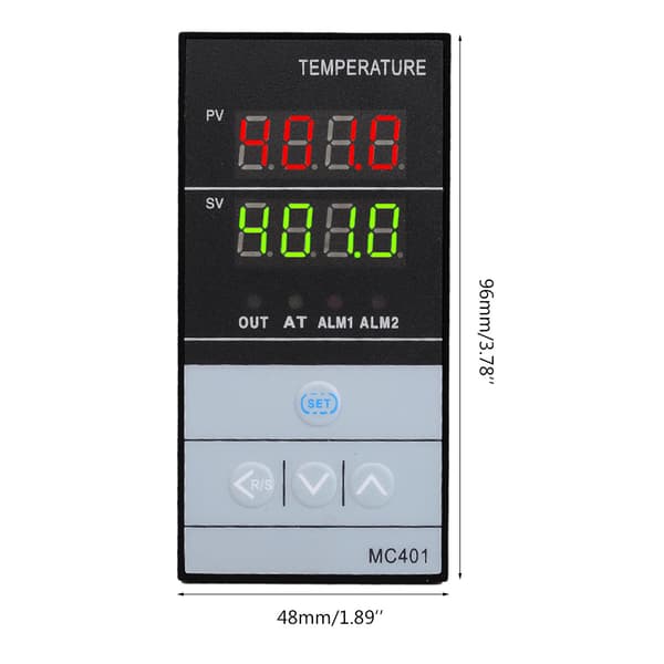 Digitaalinen PID-lämpötilansäädin termostaattisäädin Pt100 MC401 85-265VAC