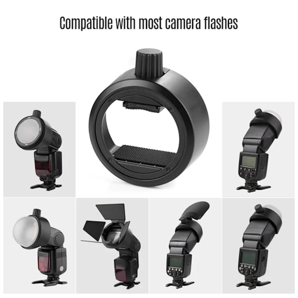S-R1 Round Shape Flash Head Adapter för V860II V850II TT685 TT600 Series Kamerablixt /för AK-R1 Round Head Accessories