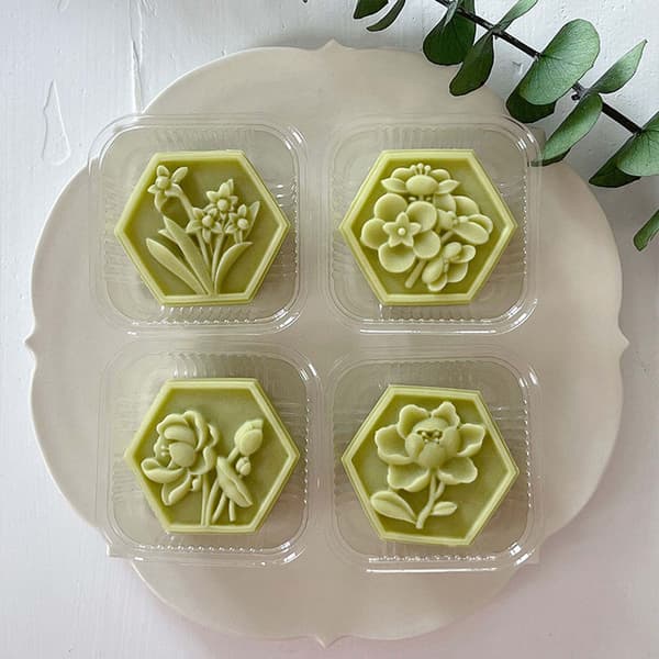 Midhöstmånen form DIY Hand Press Cookie Dessert Cutter Cookie Stämplar