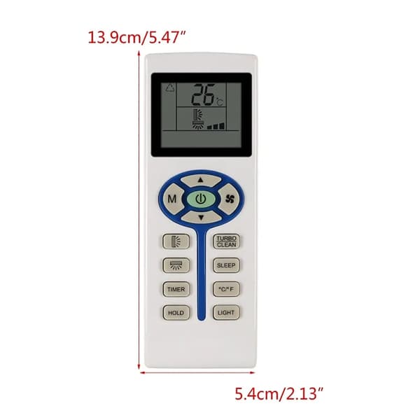 Fjärrkontroll för luftkonditionering LCD för CHIGO ZH/TL02 luftkonditioneringsapparat