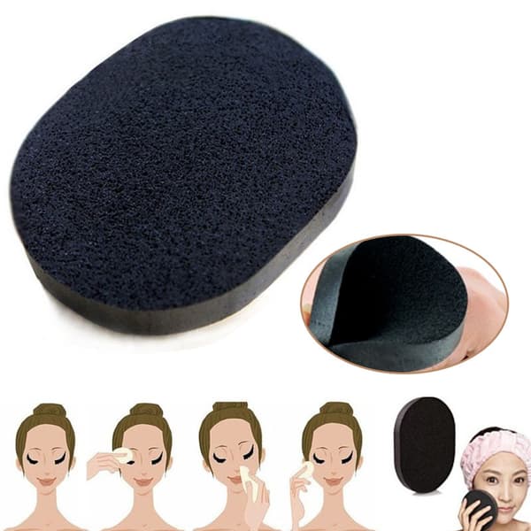 Bambuskul til Ansigts Puff Dybderensende Vaskesvamp Makeup Founda