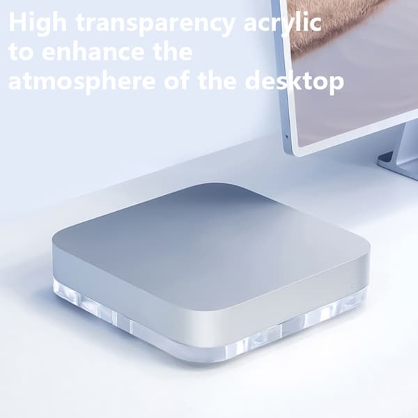 Transparent Akryl Skrivebordsstativ for Mini Studio Støvtett Laptop Holder