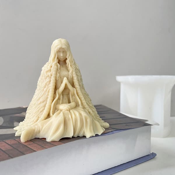 Silikonform for lyslaging, gips, Halloween-dekor, harpiksstøping