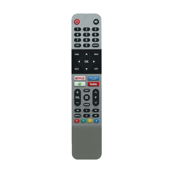 Ergonomisk design för Smart TV-fjärrkontroll för Sky-worth 539C-268920- W010 TB5000 UB5100 UB5500 Lätt att använda Svart