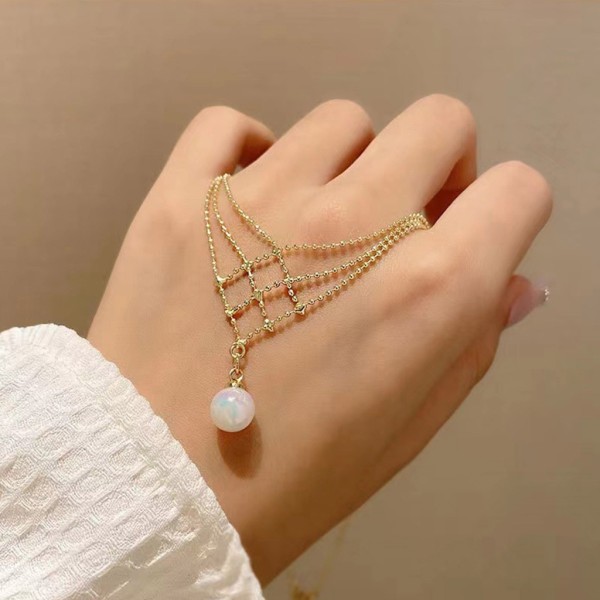 2022 metallvävt mesh hängande magic pärlhalsband Party Modedesign Sexig halskedja Smycketillbehör för tjej