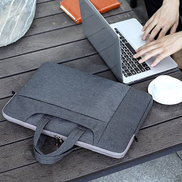 Slim Notebook Portfölj Handväska Business Väskor för 13-15,6 tum bärbar datorväska Stänksäker bärbar med axelbälte Blue 13 inches