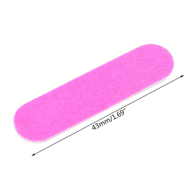 100 st Nagelkonst Manikyr 2 Sidor Buffning Sandpapper Nagelfilar Nagelbuffer Verktyg Glans