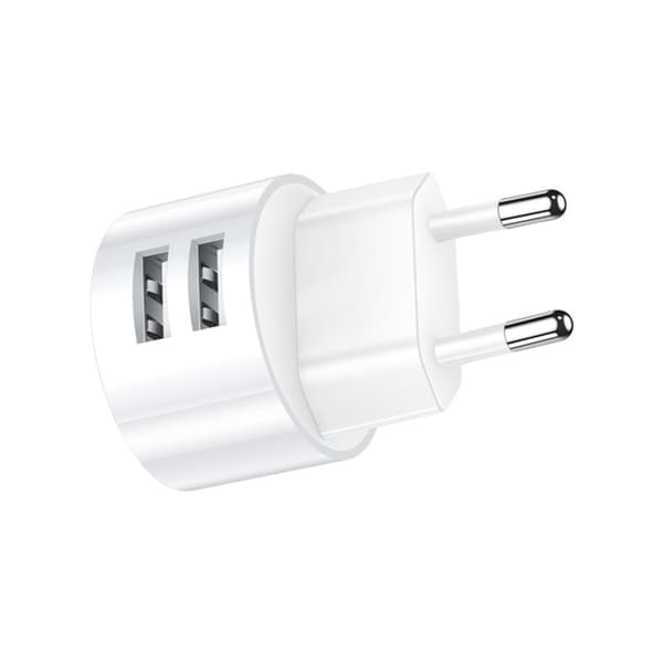 Doble USB-reiseladere 5V2/1A hurtiglading europeiske plugger små for reise