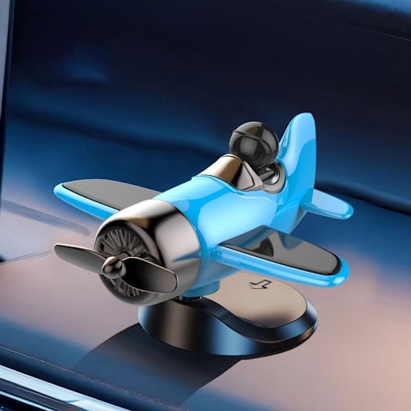 Dynamisk 360 Flygplanspanel Dekoration Solcellsdriven för Lång Resa Blue