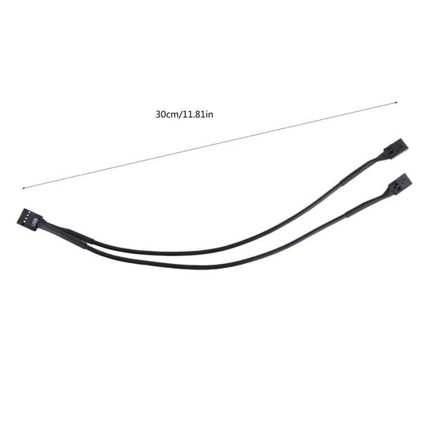 9-pin USB-header splitter 1 til 2/4 hun-forlængerkabelkort til bundkort