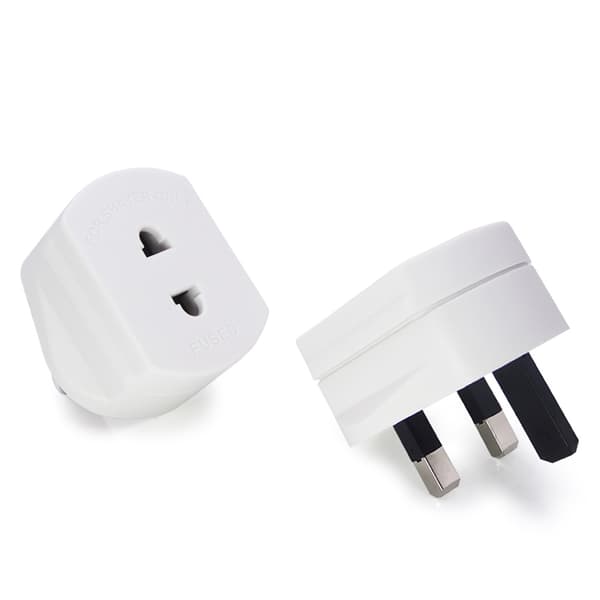 Britisk adapterplugg for elektrisk tannbørste, 2-pins til 3-pins adapterkontaktomformer