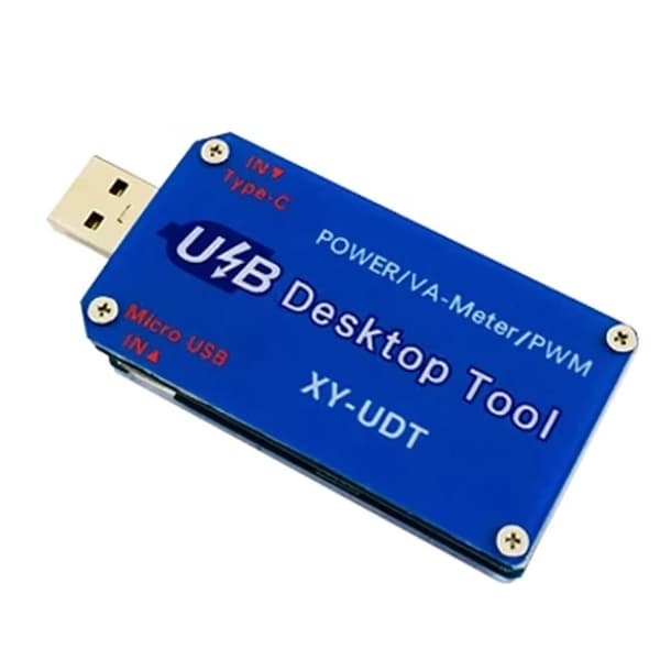 Justerbar USB Spenningsregulator 5V til 12V Sanntids Strømovervåking