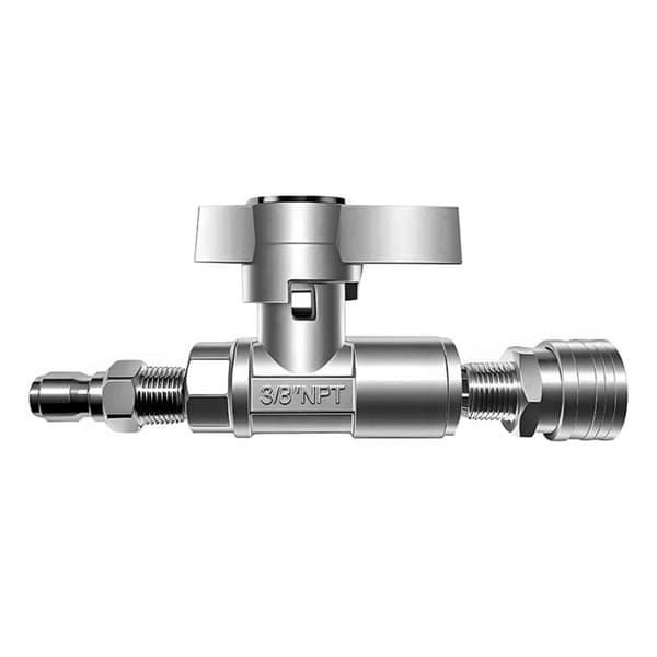 Kulventiler i rostfritt stål 3/8 tums snabbkopplingssystem 4000PSI tryck