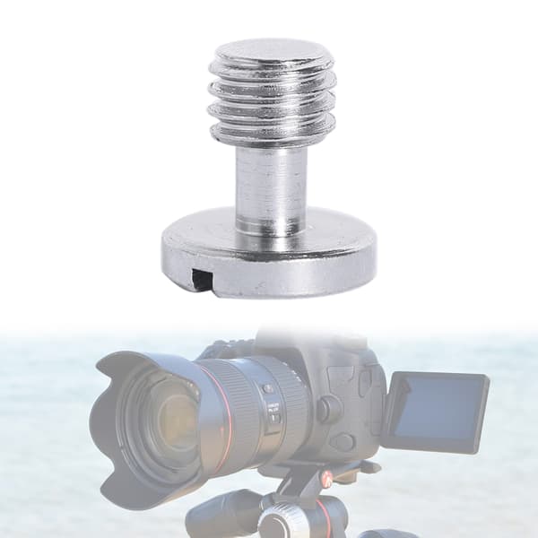 Kamera Quick Release Skruer 3/8 tommer Rustfrit Stål Tripods Adapter til DSLR