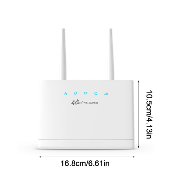 Höghastighets R311 4G LTE Router 4G Wifi 300Mbps trådlös router med SIM-kortplats 2,4G Hemnätverk Bredband EU