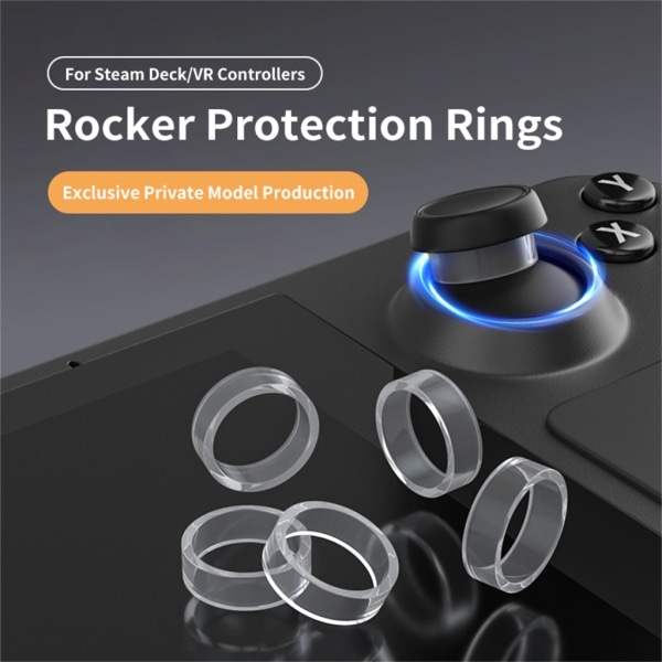 40st/ set Joystick Skyddsringar Osynliga skyddsringar för Steam Deck/Switch Pro Game Controller Joystick Rings Cover
