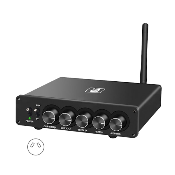HF220 aptX Bluetooth5.1 Forstærker TPA3116 2.1 Digital Audio Effektforstærkere 50Wx2+100W Aktiv Passiv Dobbelt Bas Udgang