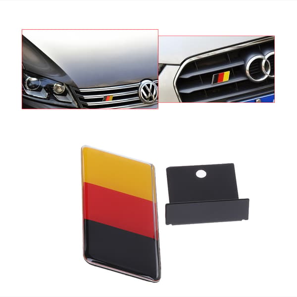 Bil Tysk Flag Front Grill Mærkat Emblem Badge Til Scirocco GOLF 7 Golf 6 A4