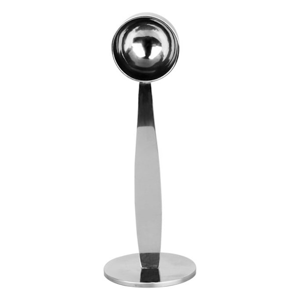 Två-i-ett Kaffemått i Rostfritt Stål Med Tamper Ergonomisk Design Lätt att Använda