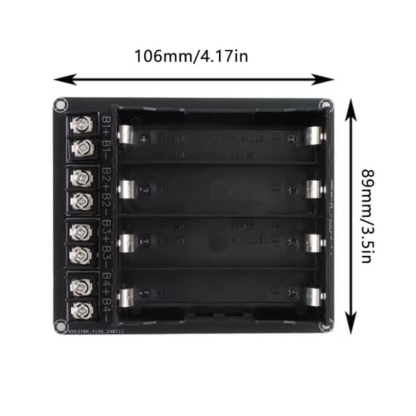 4-cellet 18650 batteriholder DIY uden svejsning design serie parallel konfiguration