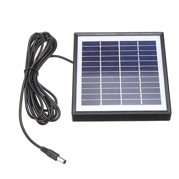 5W 12V Solpanel Utomhuskabel Bärbar Solladdare Panel Klättring Snabbladdare Polykristallin Tablet Solgenerator