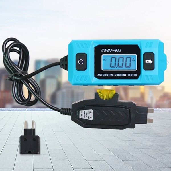 0,01A~19,99A Virrantestaaja LCD-näytöllä, testityökalu, diagnostiikkatyökalu