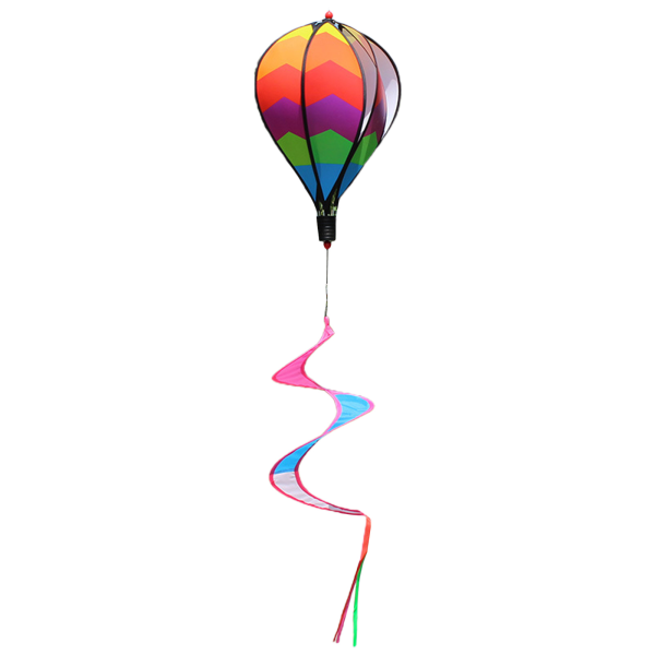 Varmluftsballong Vindspinnare Regnbåge Pinwheel Vindstrumpor Spiral Väderkvarn för Utomhus Trädgård Yard Gräsmatta Dekoration Present 10