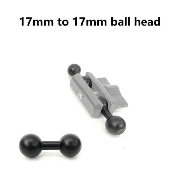 Aluminiumslegering 17mm til 17mm To Kulehode Adapter Konvertere for Smarttelefon