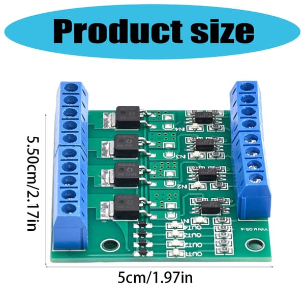 Kontrollerkort for Motor LED-lys 4-20V til 3.7-27V Driverkortmodul