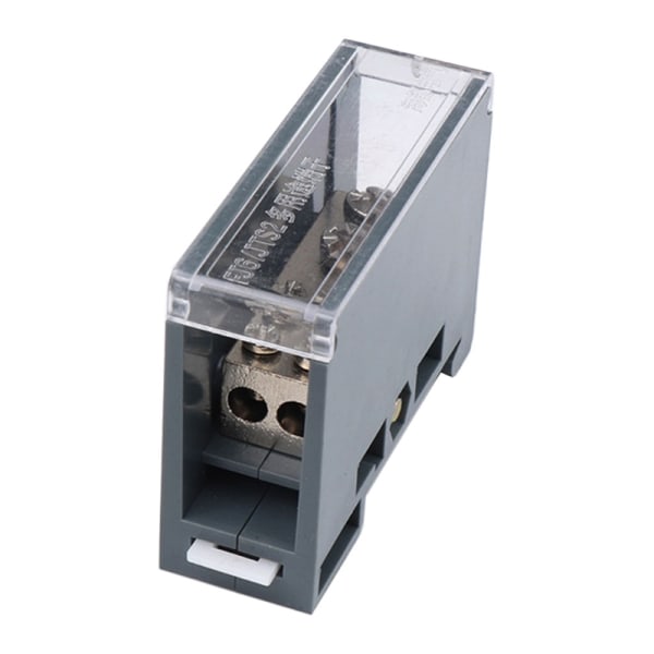 Din Rail Distribution Box En In Multiple Out Terminal Block Eltrådskontakt Kopplingsbox Flamskyddsmedel för sh One in two out 150A