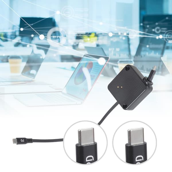 Stretchbar USB C Hane till USB C Hane Snabbladdningssladd Dataöverföringskabel