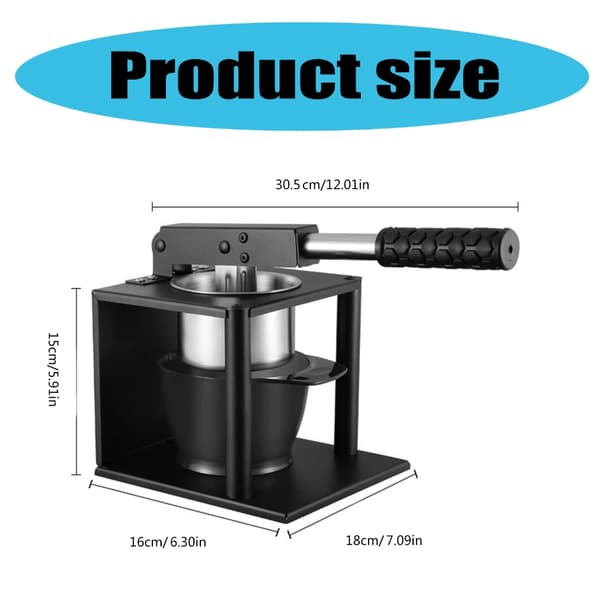 Multifunktionel Manuel Juicer i Rustfrit Stål Juice Maskine Citronpresser