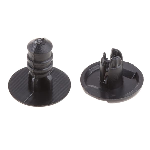 10 stk. Nylon Trim Panel Holder Clips Nitter Fastgørelsesanordninger Sort til