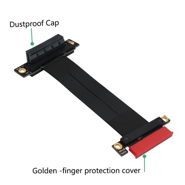20 cm höghastighets PC PCI för Express 4X Riser Connector Kabel Riser Card PCI-E 4X Flexibel kabelförlängningsadapter 270°