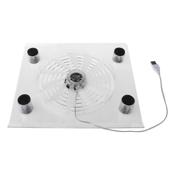Laptopkylare USB -kylning Stor fläkt LED Light Cooler Base Pad Stativ för 15" PC Notebook