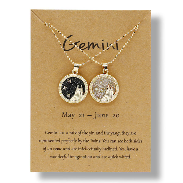 2st 12 Constellation Mynt Kedja Kort Halsband Dag Natt Choker Halsband Par Jubileum Vänskap Smycken Present null - 12 Capricorn