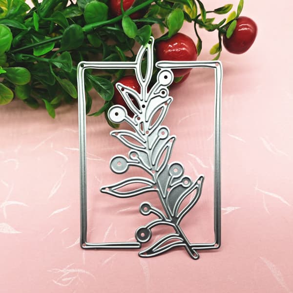 Metallstansar Kolstål Stenciler Växter Skärformar för DIY Scrapbooking