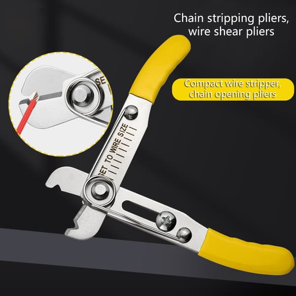 Wire Stripper Cutter med Skarp Rustfri Stål Klinge til Tynd Tråd