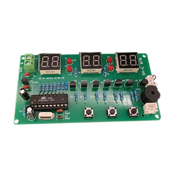 DIY-sett AT89C2051 Elektronisk Klokke 6 Bits Digitalt Rør LED Display Suite Elektroniske Moduler Del og Komponent DC5V-12V