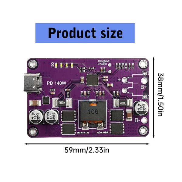 Avanceret 6S 25.2V 140W Opladningsmodul til DIY- og ingeniørprojekter