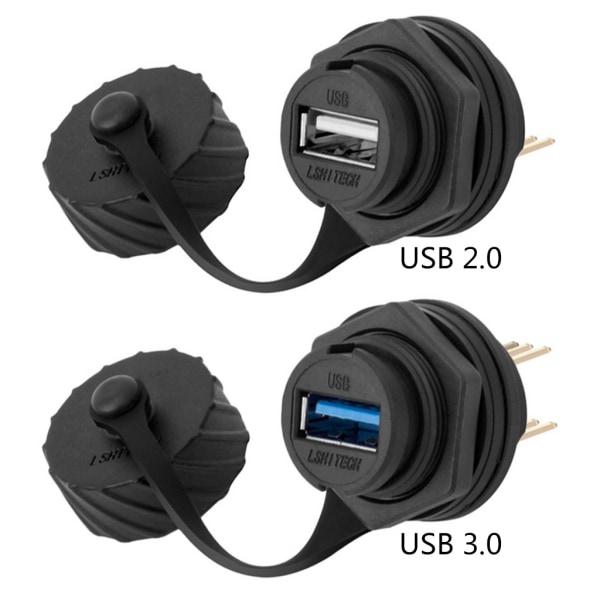 USB 2.0 3.0 honuttag Plugg Panelmonterad adapter 2/2,54 mm nåldelning Anslut USB2.0 2.54MM