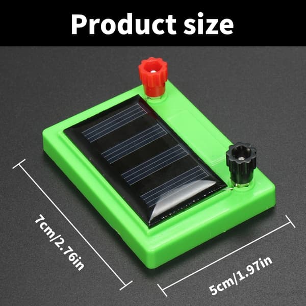 Fysikkeksperimentsett Solcellebatteri Fotovoltaisk Panelutstyr STEM-leke