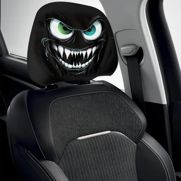 Devil Eyes Bilstol Nackstödsskydd Skyddande Polyester Universal Bilinredning 2 packs