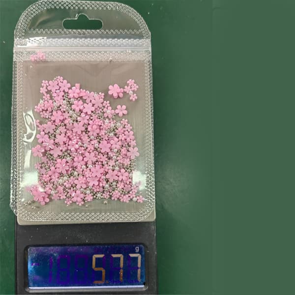 Blomsternaglar Konst Strass Blommande Kronblad Nagelpärlor, 3D Blomsternagelberlock