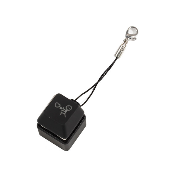 1 st RGB LED Mekanisk Tangentbord Switch Nyckelring Lysande Bakgrundsbelysta Switchar Testare