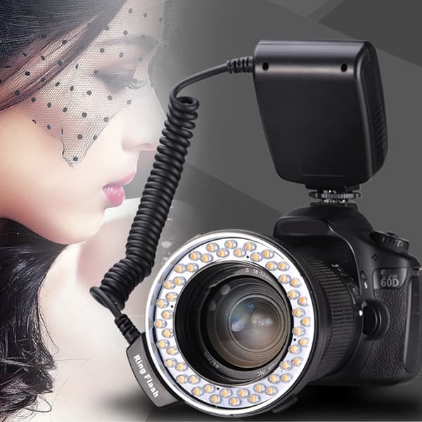 Fotograferingsringe Flashlys 4 Farvefiltre 8 Adaptere Justerbart To Flash System
